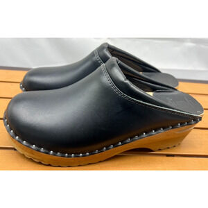 Swedish Clogs Troentorp Black Womens EU 40 / US 9-9.5 Wooden